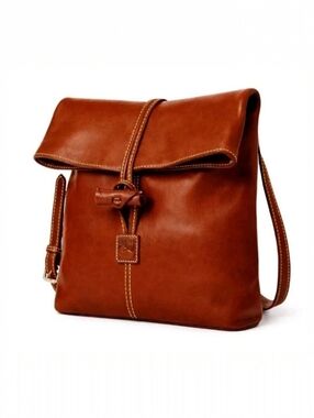Dooney & Bourke Florentine Medium Toggle Crossbody Chestnut Italian Leather NWT